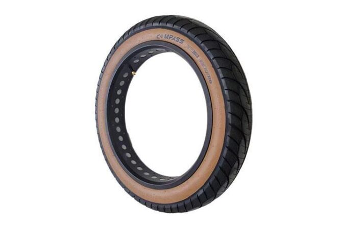 Compass 20x4.00 Slick Fat Bike Dış Lastik Klasik Amber Yanak - Görsel 4