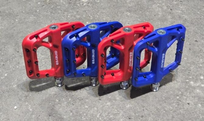 Gineyea M996 Rulmanlı Hightec Çivili Platform Trial Bmx Pedal Mavi - Görsel 5