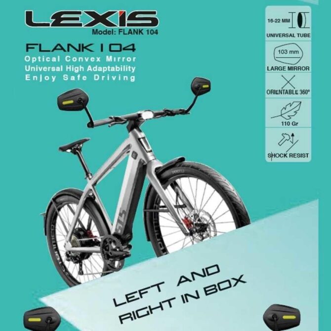 Lexis Flank 104 Geniş Açılı Bisiklet Gidon Bağlantılı Ayna - Görsel 3
