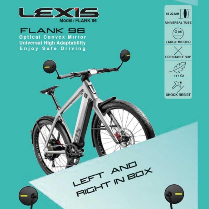 Lexis Flank 76 Geniş Açılı Bisiklet Gidon Bağlantılı Ayna - Görsel 3