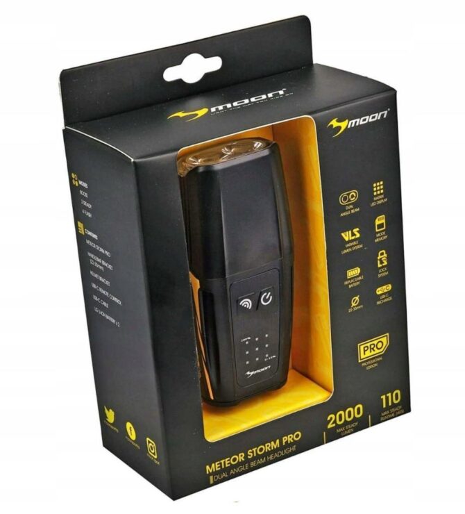 Moon Meteor Storm PRO 2000 Lümen USB Bisiklet Ön Lamba - Görsel 4