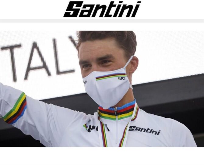 Santini Uci Yüz Maske Beyaz - Görsel 3