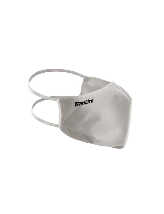 Santini Uci Yüz Maske Beyaz - Görsel 4