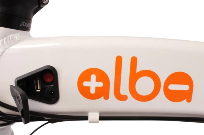 2025 Alba Fold 2 Katlanır Elektrikli Bisiklet LCD NFC Göstergeli Beyaz - Görsel 2