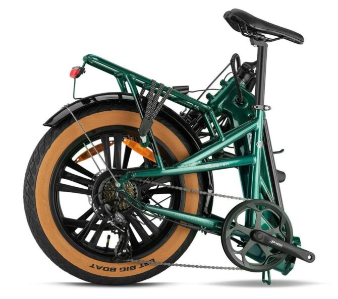 2025 Loop Coaster 20 Kolon Elektrikli Katlanır Bisiklet Fat Bike Mat Gri - Görsel 2