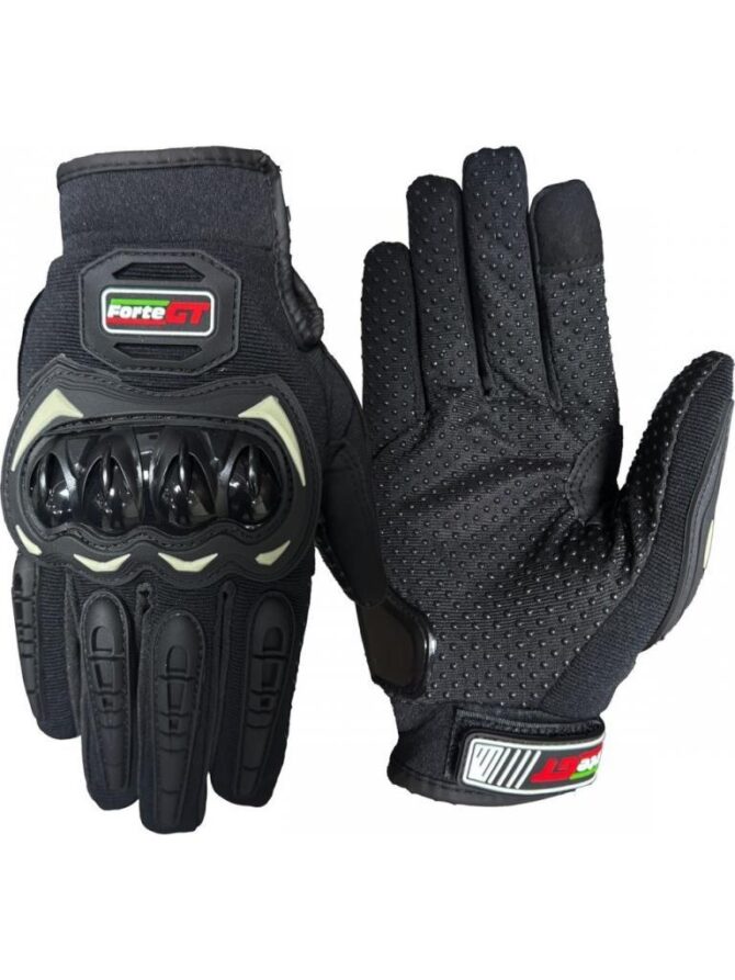Forte Gt 10 Pro Yazlık Eldiven Korumalı Siyah