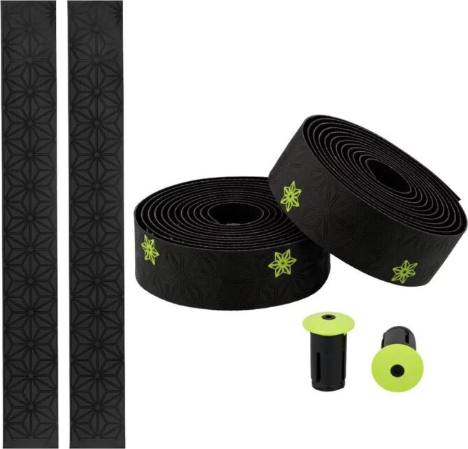 Supacaz Super Sticky Kush Star Fade Gidon Bandı Sargısı Siyah-Neon Sarı - Görsel 2