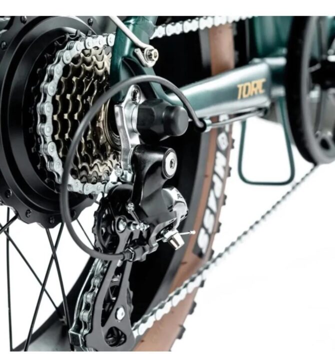Torc T1F H Disk Elektrikli Katlanır Bisiklet Fat Bike Yeşil - Görsel 5