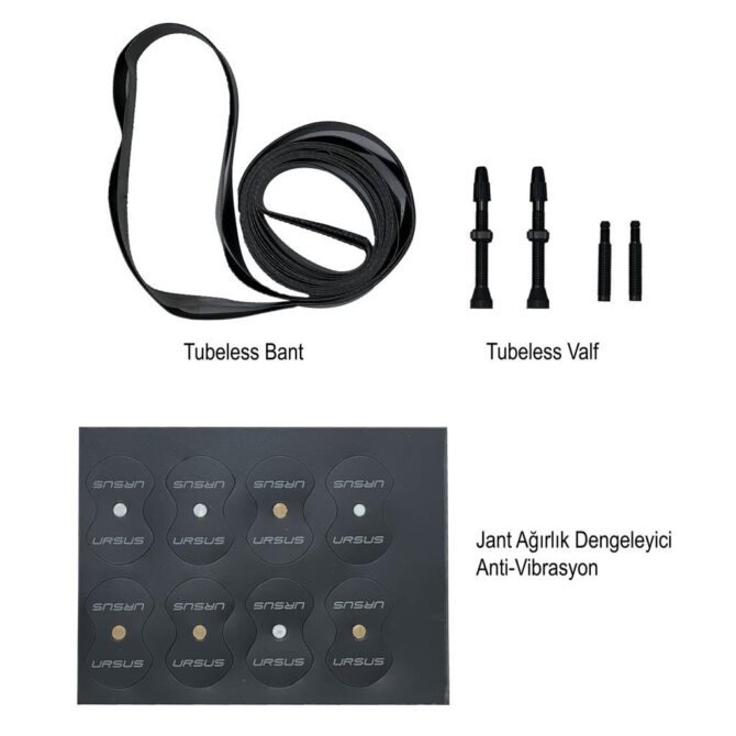 URSUS TC47 Centerlock Disk Fren Tubeless Karbon Yol Bisikleti Jant Seti - Görsel 3