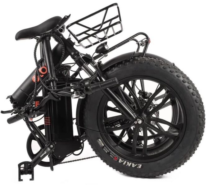 Alba Fold F Fat Bike Elektrikli Katlanır Bisiklet Siyah - Görsel 2