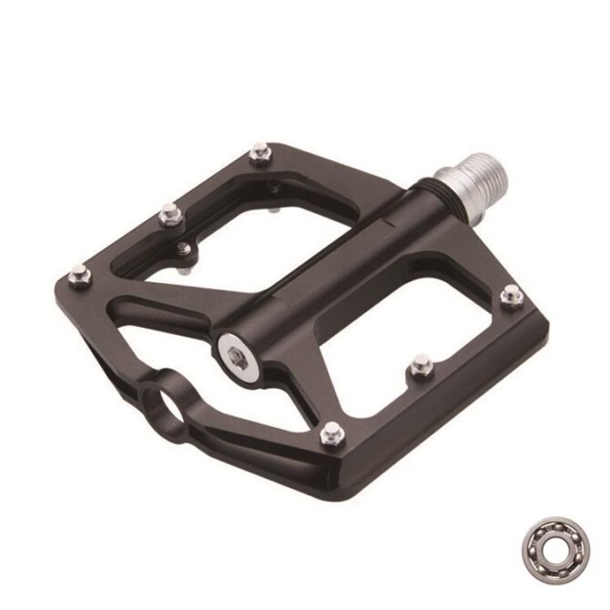 Epic Impact KICKR Alüminyum Rulmanlı Çivili Platform Pedal Siyah - Görsel 2