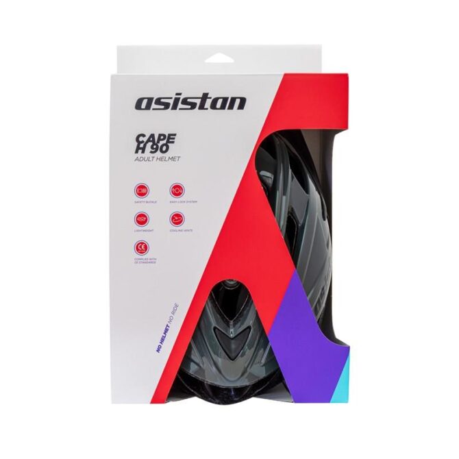 Asistan Cape H90 Bisiklet Kaskı Koyu Gri - Görsel 2