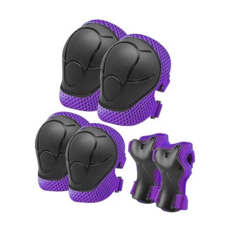 Foland Bisiklet Kaykay Dizlik Dirseklik Koruma Seti Mor
