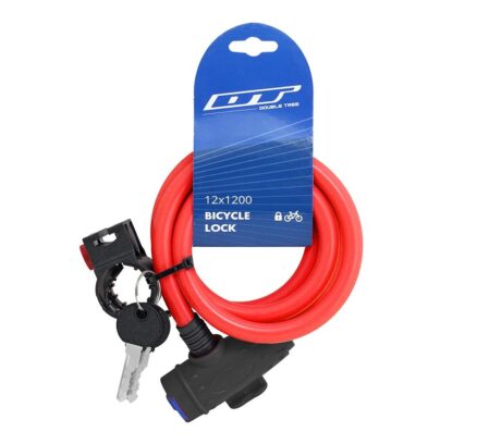 Impact DT Anahtarlı Bisiklet Kilidi 12x1000 Kırmızı