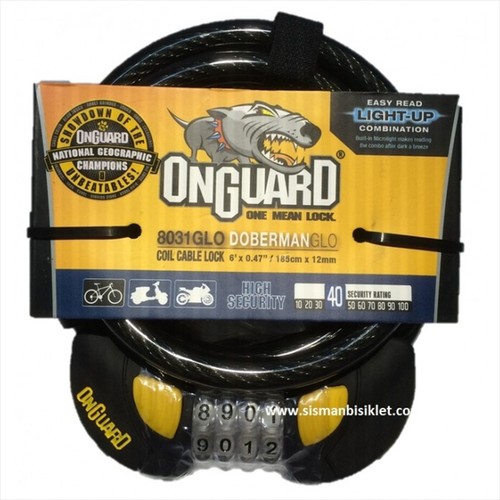 Onguard 8031Glo Doberman Şifreli Kilit Işıklı 12x185 - Görsel 3