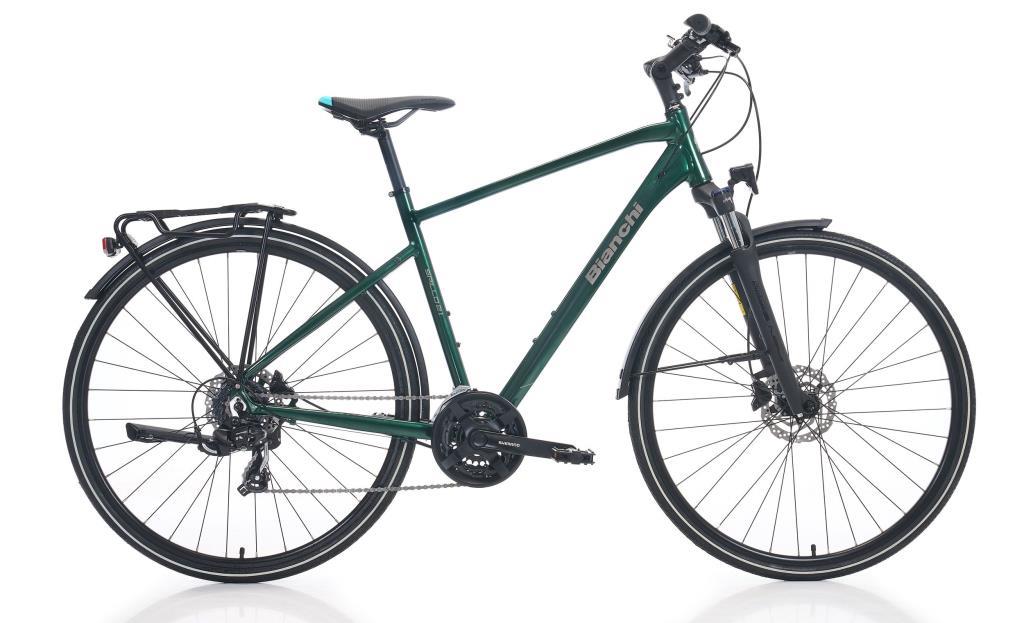 2026 Bianchi Newtourer 21 Tourney 21V Şehir Tur Bisikleti Koyu Yeşil