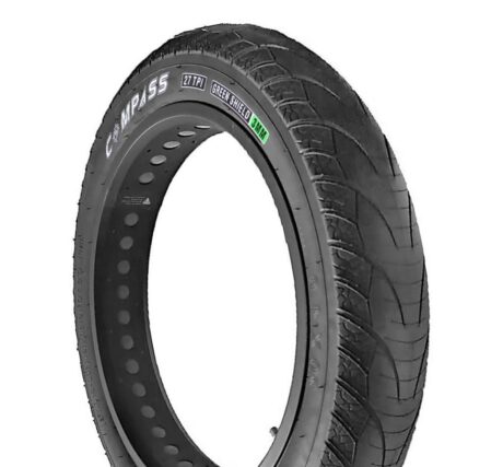 Compass 20x4.0 W2117 Fat Bike Bisiklet Dış Lastik 3mm Zırhlı Siyah