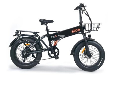 Alba Fold 3 Fat Bike Elektrikli Katlanır Bisiklet Siyah