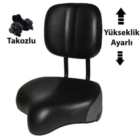 EFR Sırt Destekli Scooter Bisiklet Uyumlu Yükseklik Ayarlı Sele