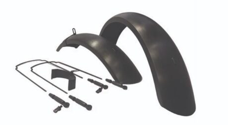 Impact Elektrikli Fat Bike 20x4.0 Ön Arka Plastik Çamurluk Seti Siyah