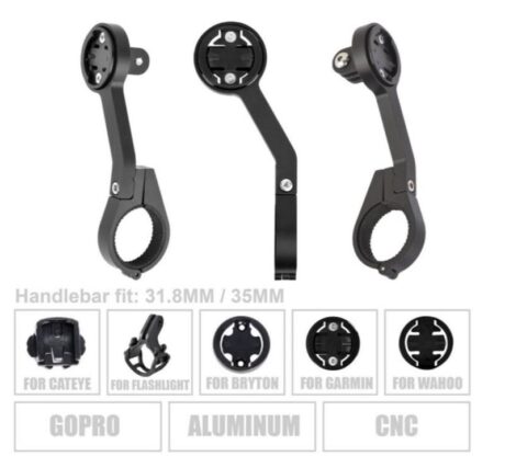 Briviga LW-HOLDER01 Yol Bilgisayarı GPS Gidon Tutucu Mount Garmin-Wahoo