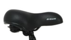 Bisan Yaylı Geniş Rahat Yumuşak Bisiklet Selesi Siyah
