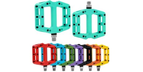 Briviga 1DU+1 Kapalı Rulman Bisiklet Plastik Pedal Kırmızı 110x125mm