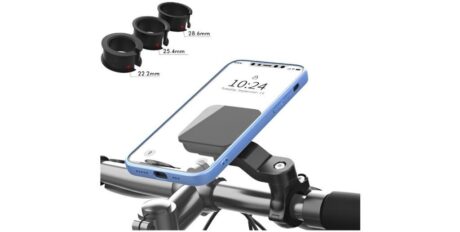 Briviga Gidon Uyumlu ABS+PC+PA Bisiklet Telefon Tutucu Siyah