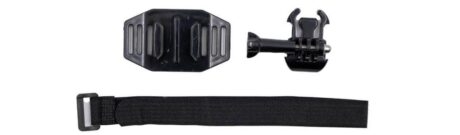 Briviga HMT-MOUNT03 GoPro Kask Montajı (Velcro Kayışlı, Siyah)