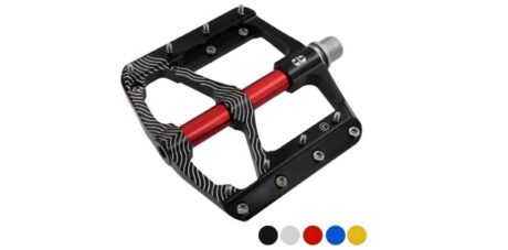 Briviga Siyah Alüminyum CNC İşlemeli CR-MO Rulmanlı Pedal (100x105.8mm)