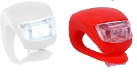 Forte GT 6016 Bisiklet Ön Arka Silikon Lamba Led Çakar Işık Set 2 Adet