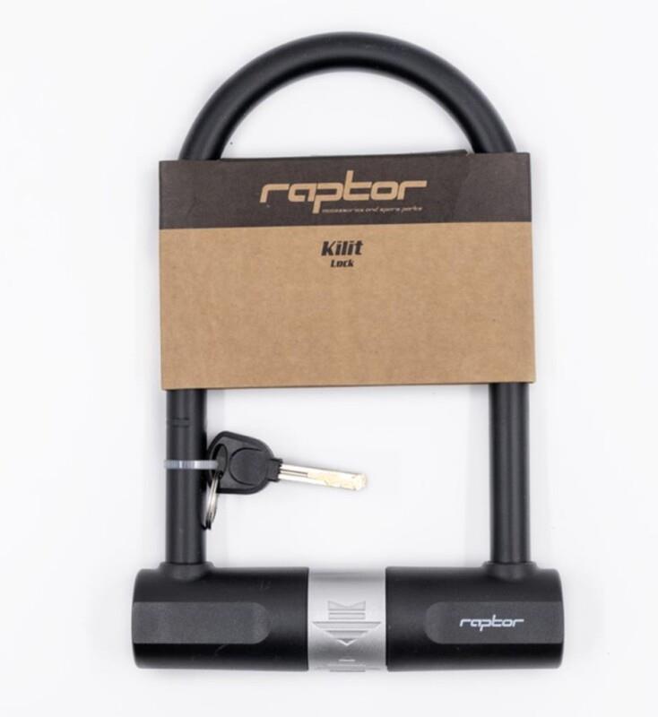 Raptor U Kilit 85×140mm Anahtarlı Siyah