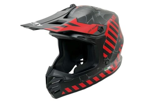 Sway FS-618 Alert Full Face Kask Siyah-Kırmızı XL