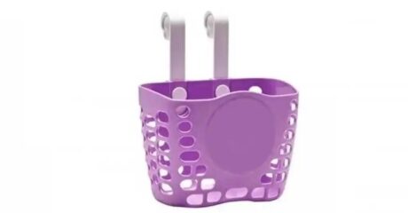 Tex XBYC 1689 Çocuk Bisikleti Gidona Geçmeli Ön Sepet Plastik Mor