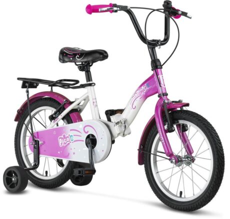 Ümit Picolo 16 Jant Katlanır Kız Çocuk Bisikleti Beyaz/Pembe